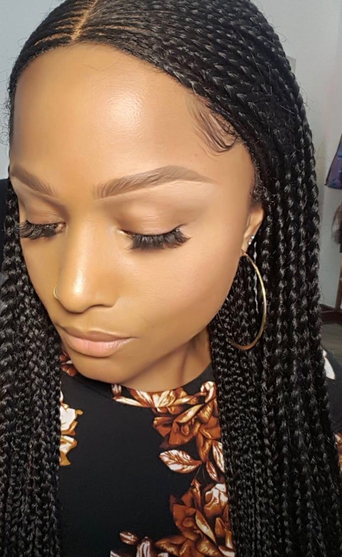 Middle Part Tribal Braids – VibrantStrands